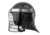 ExecDefense USA Terminator-X Riot Helmet, Matte Black, Universal Size, EDX-074C
