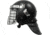 ExecDefense USA Terminator-X Riot Helmet, Matte Black, Universal Size, EDX-074C