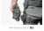 Alien Gear Holsters Rapid Force Expansion Dynamic Drop Leg Holster With Locking Belt Slide w/ Standard Strap w/Standard Buckle w/Clamshell Packaging, Matte Black, RFX-DD-BK-LBS-S-LK-C