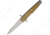 Extrema Ratio BD2 Linerlock Lucky Desert Folding Knife, 3.75in Stonewash Bohler N690 SS Spear Point Blade, Desert Tan Anodized Aluminum Handle, Pocket Clip, Desert tan, 0228-DW