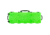 Eylar Small 38in Waterproof Roller Hard Rifle Case w/Foam, Neon Green, SA00013-NGRN