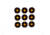 EZ-Aim Allen Adhesive Splash Bullseye Target, Orange, 2X2, 15318
