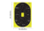 EZ-Aim Allen Non-Adhesive Paper Splash Shooting Targets Handgun Trainer 12.5x18.25in Black/Chartreuse 100/ct, 15445