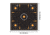 EZ-Aim Allen Reactive Sight Grid Paper Shooting Target, 12x12in, 10-Pack, Black/Orange, 15314-10