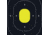 EZ-Aim Allen Splash Reactive Target IPSC Silhouette Paper Hanging, 12.50 x 18.25in, 8 Pack, Chartreuse/Black, 15372-30