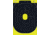 EZ-Aim Allen Splash Reactive Target IPSC Silhouette Paper Hanging, 12.50 x 18.25in, 8 Pack, Chartreuse/Black, 15372-30