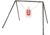 EZ-Aim Hardrock AR500 IPSC Silhouette Shooting Target, White/Red/Black, 14.875 in x 9 in, 15371