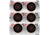 EZ-Aim Reflective Splash Aiming Dot Adhesive Target 3 in, 6 Pack, Black/Red, 15231