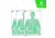 EZ-Aim Fun Group Paper Target Assortment, 12inW x 18inH, 3-Pack, Green, 15651