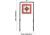EZ-Aim Hardrock AR500 Square Spinner Target &amp; Stand, Rimfire Rounds &amp; Centerfire Pistol, White/Red/Black, 9.5W x 20H, 15367