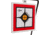 EZ-Aim Hardrock AR500 Square Spinner Target &amp; Stand, Rimfire Rounds &amp; Centerfire Pistol, White/Red/Black, 9.5W x 20H, 15367