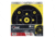 EZ-Aim Splash Reactive Adhesive Paper Bullseye Shooting Targets w/8 Aiming Points, 12in Square, 12-Pack, Black/Chartreuse, 15577
