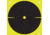 EZ-Aim Splash Reactive Paper Shooting Targets, Bullseye, Peel Away Target Pad, 12.5in Square, 30-Pack, Black/Chartreuse, 15214-30