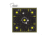 EZ-Aim Splash Reactive Paper Shooting Targets, Sight-In Grid, Peel Away Target Pad, 12.5in Square, 30-Pack, Black/Chartreuse, 15211-30