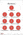 EZ2C Targets Style 17 Targets,11x17in,Red and Black Ink,Pack of 25 EZ2C017