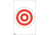 EZ2C Targets Style 6 Targets,11x17in,Red and Black Ink,Pack of 25 EZ2C006