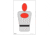 EZ2C Targets Style 8 Targets,11x17in,Red and Black Ink,Pack of 25 EZ2C008