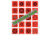 EZ2C Targets 100 Mini Targets, Black Ink on Red Self-Adhesive Label Stock,3.5x3.5in, Pack of 100, EZ2CMT100