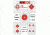 EZ2C Targets 200 5 Rifle Style Targets,Red and Black Ink,11x17in EZP02