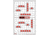 EZ2C Targets Style 22 Targets,Red and Black Ink,11x17in,Pack of 25 EZ2C022