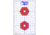 EZ2C Targets OP Exclusive EZ2C Targets Style H13B, Red/Blue, 25 Pack, EZ2CH13B
