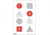 EZ2C Targets Style 25, Red and Black Ink on High Quality White Paper, 25 Pack, EZ2C025
