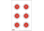 EZ2C Targets Style 24, Red and Black Ink on High Quality White Paper, 25 Pack, EZ2C024