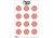 EZ2C Targets Style 27, Orange and Black Ink on High Quality White Paper, 25 Pack, EZ2CS027
