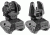FAB Defense Top Mounted Deployable Front and Rear Sight, Black, FX-FRBSKIT