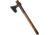 Factory X Tomahawk, 6 black finish carbon steel axe head with 4.5 cu, Brown wood handle, XNH53LE