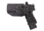 FDO Industries The Prodigy OWB Kydex Holster for Sig P320 Compact w/Teklock and Optic cut, Black, 3380