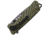 Fenris-Arms Freedom Green Folding Knife, 4.88in Closed, 3.5in Gray Titanium Coated Stainless Blade, Green Sculpted G10 Handle, FENRIS-K FREEDOM-G