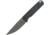 Ferrum Forge Knife Works Lackey Fixed Blade Black Knife, 2.88 stonewash finish D2 tool steel blade, Black G10 handle, LACKEY G10 BLACK D2