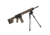 Firefield Stronghold Bipod w/Lever, 14-26in, Black, FF34028