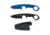 First Edge HR-1 Kit Droppoint Fine Edge Fixed Blade Knife, Blue Trainer, Sheath, Black, 4882