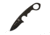 First Edge HR-1 Ryan Hoover Droppoint Fine Edge Fixed Blade Knife, Elmax Oxide Blade, Black, Droppoint Full Size, 4150