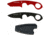 First Edge HR-2 Kit Droppoint Fine Edge Fixed Blade Knife, Trainer, Sheath, Red/Black, 4886