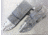 First Edge Tactical Fixed Blade Skinner Fine Edge, Elmax Bead Blast Blade, Coarse Black 6050-BBB