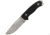 First Edge Tactical Fixed Blade Skinner Fine Edge, Elmax Bead Blast Blade, Coarse Black, 6050-BBB