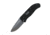 First Edge Tracklock Tactical Hunter Folding Knife, Auto Opening Fine Edge, Elmax Bead Blast Blade, Coarse Black 1750-BBB