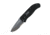 First Edge Tracklock Tactical Hunter Folding Knife, Auto Opening Serrated Edge, Elmax Bead Blast Blade, Coarse Black 1755-BBB