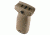 Mission First Tactical MFT React Short Vertical Grip - Scorched Dark Earth RSGSDE