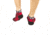 Flagrant Beard 1 in Low Cut Socks, Red / Black, Small, 3003-0