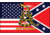 Flags USA &amp; Confederate Flag FLAG7302