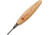 Flexcut Micro Deep U-Gouge 1.5mm Fixed Blade Knife, 1.75in, Carbon Steel, Wood Handle FLEXMT27