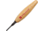 Flexcut Micro Parting Tool 45 deg. 2mm Fixed Blade Knife, 1.75in, Carbon Steel, Wood Handle FLEXMT32