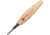 Flexcut Micro Parting Tool 60 deg 2mm Fixed Blade Knife, 1.75in, Carbon Steel, Wood Handle FLEXMT36