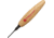 Flexcut Micro Parting Tool 90dg1.5mm Fixed Blade Knife, 1.75in, Carbon Steel, Wood Handle FLEXMT39