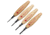 Flexcut Parting Micro Tool Set 60 degree,1.75in,Carbon Steel,Wood Handles, MT700