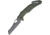 Fox Air Land Sea Linerlock Folding Knife, 4in Teflon Coated Partially Serrated Bohler N690 SS Blade, OD Green Rubberized Aluminum Handle OD Green Nylon Belt Sheath, OD green, 01FX149